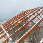 Ocean view through roof
